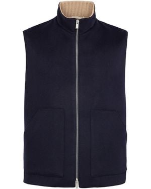 Lardini Wool-Cashmere Gilet - Blue