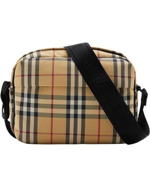 Burberry Check Paddy Bag - Black