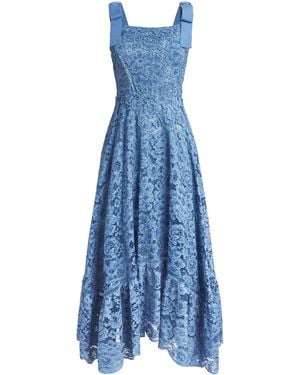 Alice + Olivia Lace Rosalee Midi Dress - Blue