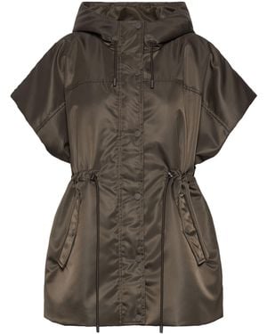 Weekend by Maxmara Sleeveless Hooded Puffer Jacket - Green