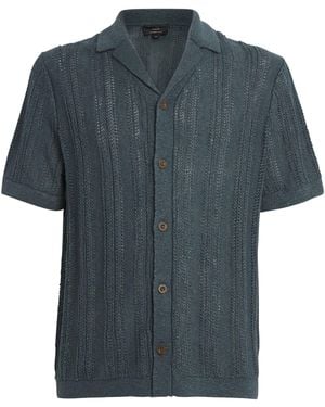 Vince Crochet Cabana Shirt - Blue