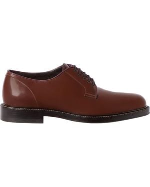Brunello Cucinelli Leather Derby Shoes - Brown