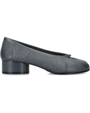 Maison Margiela Leather Tabi Ballerina Court Shoes 30 - Blue