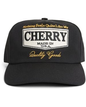 CHERRY LA Embroidered Logo Cap - Black