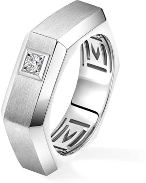 Messika Moderniste Medium And Diamond Ring - White