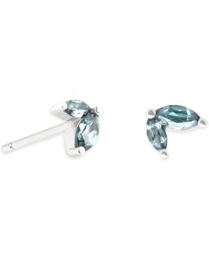 Astrid & Miyu And Alexandrite Marquise Stud Earrings - White