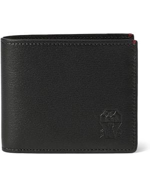 Brunello Cucinelli Leather Bifold Wallet - Black
