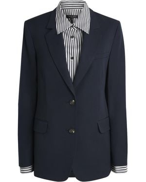 Rag & Bone Wool Frank Blazer - Blue