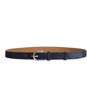dunhill Suede Belt - Blue