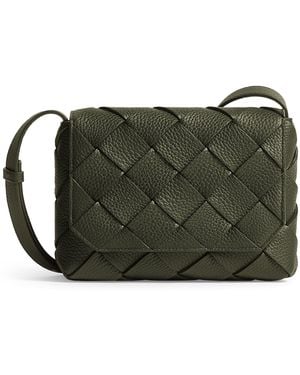 Bottega Veneta Leather Diago Cross-Body Bag - Green
