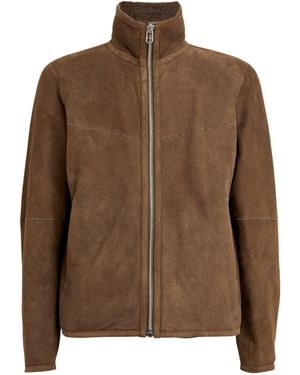 Rag & Bone Suede-shearling Grant Jacket - Brown