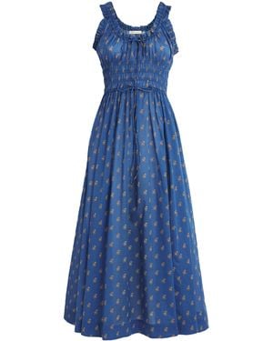 Doen Cotton Paisley Emmaretta Maxi Dress - Blue