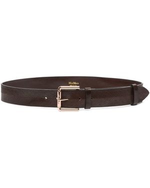 Max Mara Leather Belt - Brown