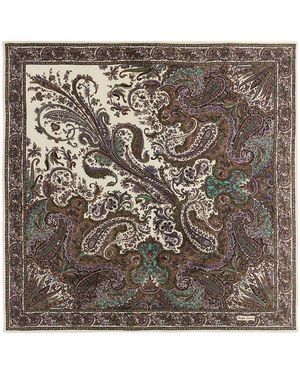 Ralph Lauren Silk Paisley Scarf - Metallic
