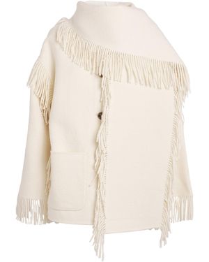 TOTEME Wool-Blend Scarf Jacket - Natural