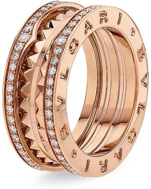 BVLGARI And Diamond B.Zero1 Rock Ring - Metallic