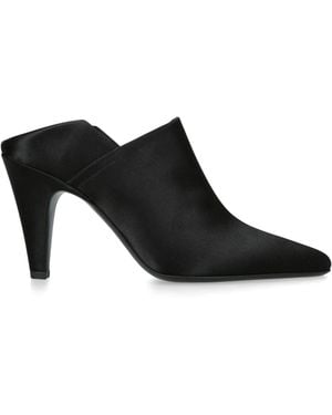 Alaïa Satin Mules 90 - Black
