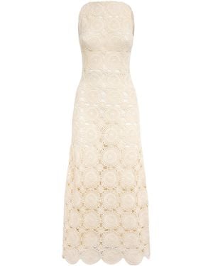 Escvdo Crochet Siula Maxi Dress - Natural