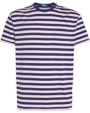 Polo Ralph Lauren Cotton Stripe Classic Fit T-Shirt - Blue