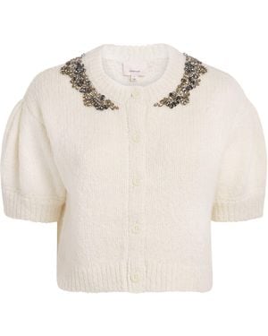 Cinq À Sept Embellished Millicent Cardigan - White