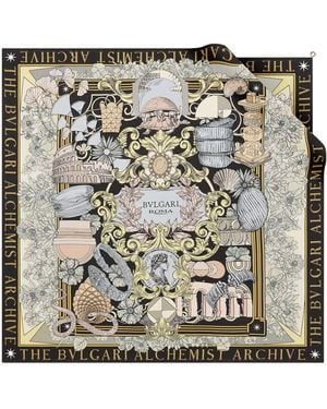 BVLGARI Silk Alchemist Scarf - Metallic