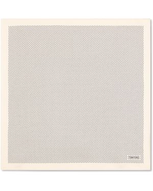 Tom Ford Silk Polka Dot Print Pocket Square - Natural