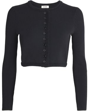 Sandro Cropped Cardigan - Black