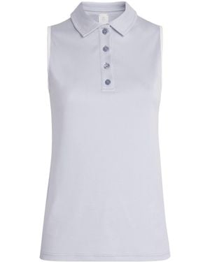Eleventy Cotton Sleeveless Polo Shirt - White