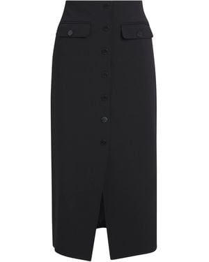 Claudie Pierlot Button-Front Midi Skirt - Black
