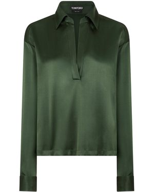 Tom Ford Silk Shirt - Green