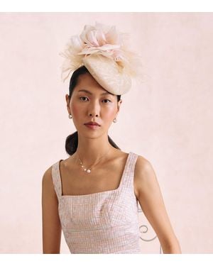 Victoria Grant Sinamay Straw Kiss Fascinator - Natural