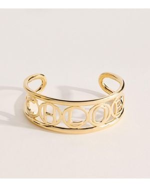 Chloé Script Cuff Bracelet - Metallic