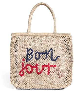 The Jacksons Large Bonjour Tote Bag - Pink