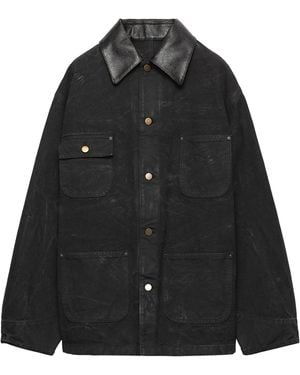 Prada Canvas Oversized Jacket - Black