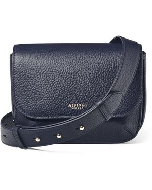 Aspinal of London Leather Ella Cross-Body Bag - Blue