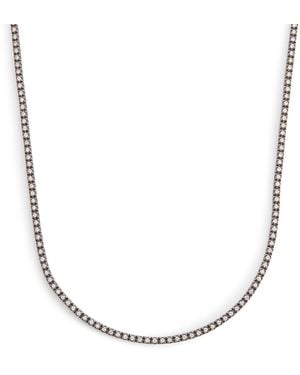 Eva Fehren And Diamond Line Necklace - Metallic