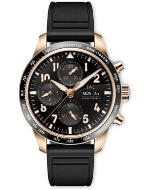 IWC Schaffhausen Pilot's Performance Chronograph Watch - Black