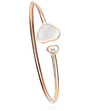 Chopard Diamond And Mother-Of-Pearl Happy Hearts Bracelet - White