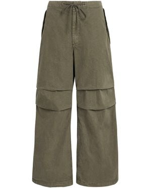 RE/DONE Cotton-Blend Outer Cargo Trousers - Green