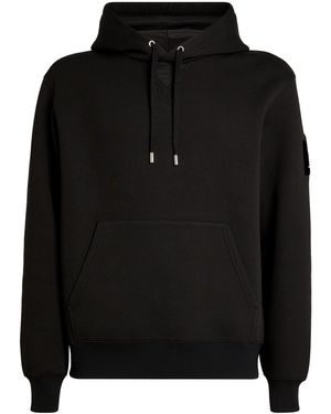 Mackage Cotton-Blend Flocked-Logo Krys Hoodie - Black