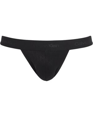 Calvin Klein Microfibre Lace Jockstrap - Black