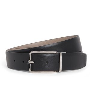 Corneliani Leather Belt - Black
