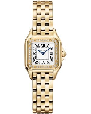 Cartier Small Rose And Diamond Panthère De Watch - Metallic