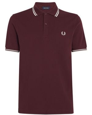 Fred Perry Twin Tipped Polo Shirt - Red