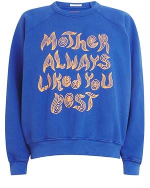 Mother Cotton The Biggie Concert Sweatshirt - Blue