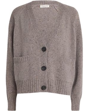 Johnstons of Elgin Donegal Cashmere Relaxed Cardigan - Grey