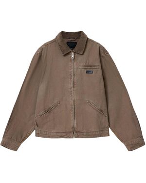 AllSaints Organic Cotton Canvas Korey Jacket - Brown