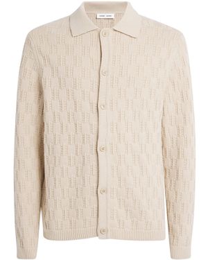 Samsøe & Samsøe Organic Cotton-Wool Sabrodie Shirt - Natural
