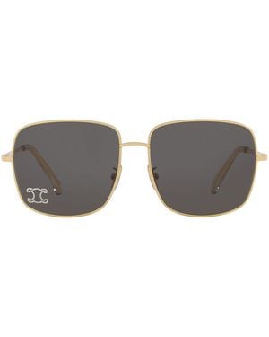 Celine Rhinestone Triomphe Sunglasses - Grey