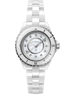 CHANEL Ceramic And Diamond J12 Watch - Metallic